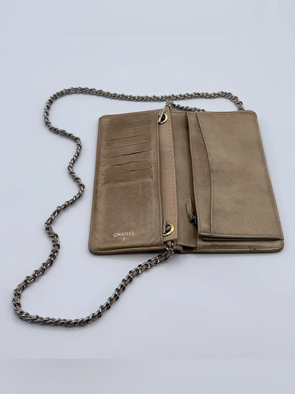 CHANEL Quilted CaviarSkin Wallet